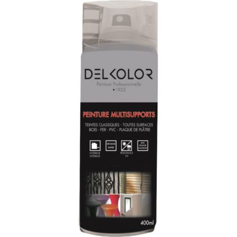 Delkolor Peinture Multisupports en Aérosol Incolore 400ml  Conditionnement: 400ml - Couleur: INCOLORE MAT