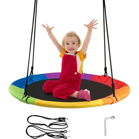 Nestschaukel gartenschaukel outdoor kinderschaukel bis 150 kg bunt