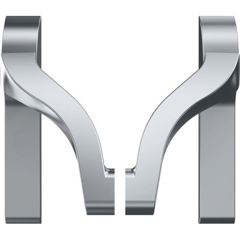 Poignée de barre de pression UG pour serrure de porte panique, aluminium plaqué argent