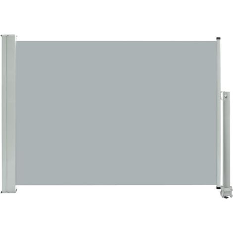 Toldo de protección lateral retráctil para patio, jardín, terraza, balcón, protección visual, 80 x 300 cm, gris 020007396 (1/5)