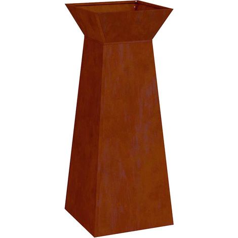 Maison Exclusive - Vaso a Pilastro Argento 40 x 40 x 100 cm