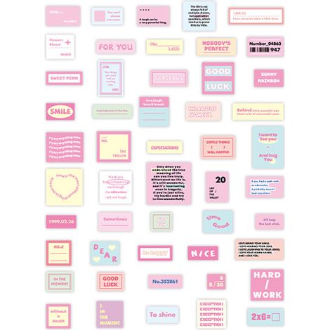 100 Retro-Sticker für Scrapbooking – Ästhetisches Papierdesign, vielfältige Motive, leicht anzubringen – Ideal für Journaling und Wasserflaschendekoration – Rosa (1/5)