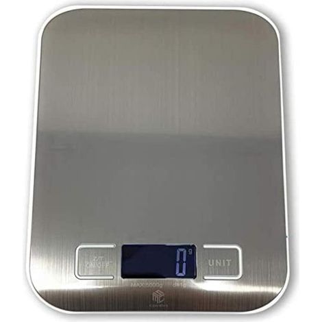 Balance de cuisine électronique numérique MSC 10 kg, idéale pour la cuisine et la pâtisserie. Haute précision, multifonctionnelle, en acier inoxydable, avec piles.-AquaForge (1/3)