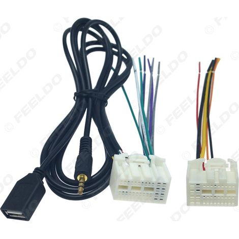 Compatible avec les lecteurs CD, câbles de hayon, interfaces USB et câbles adaptateurs AUX des Hyundai Elantra, Mistra, New Tucson et Kia K2, K3 et K4. (1/5)