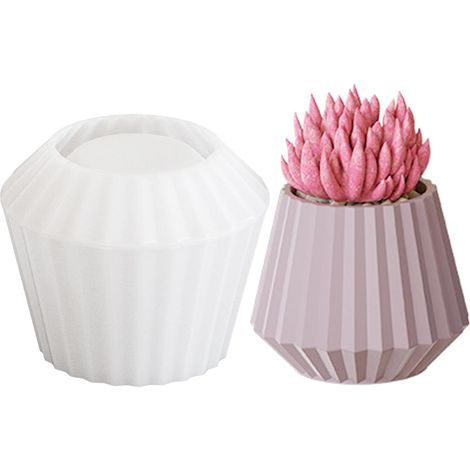 Moule Vase Resine Epoxy, Moulle Silicone Resine Epoxy Vase, Fleurs Vase Moule en Silicone pour Résine Epoxy, Décoration de La Maison (1/5)