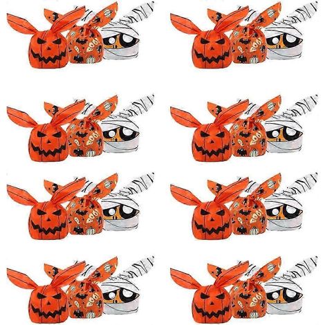 Sachets cadeaux citrouille fantôme pour Halloween 2025 (150 pièces) (1/5)