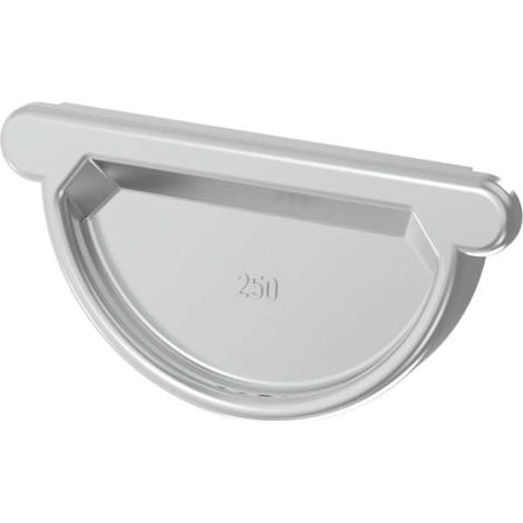 Zambelli Titanzink Steckboden halbrund 250 mit Dichtlippe, 136715