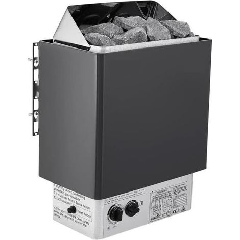 Poêle de Sauna électrique 3 KW, contrôleur Interne, Protection Contre la surchauffe, générateur de Vapeur en Acier Inoxydable for Salle de Sauna Spa (1/5)