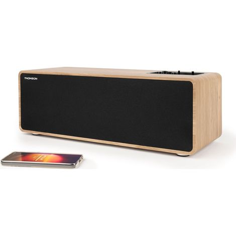 Cassa bluetooth - THOMSON - Legno e nero (1/5)
