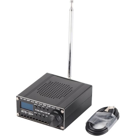 ATS-20+ Si4735 Tragbarer AM/LW/MW/SW/SSB-Radioempfänger mit USB/LSB-Scanner und integrierter Antenne