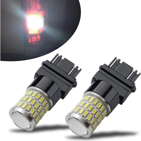 Ampoules de recul, blanches, 2 x 1157, lumineuses, adaptées aux feux stop arrière, aux feux de recul et aux clignotants (1/5)