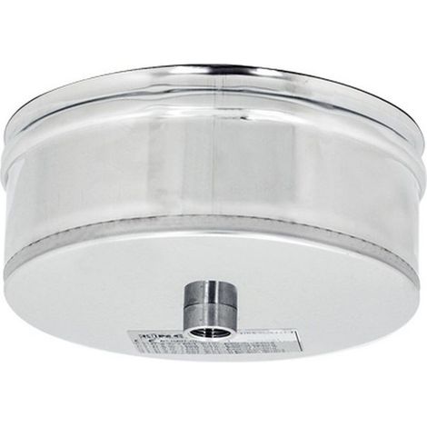 TAPPO DI SCARICO CONDENSA CANNA FUMARIA IN ACCIAIO INOX CM.15