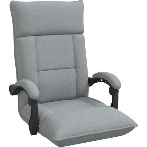 Sillón ajustable Gris Claro Tela vidaXL (1/5)