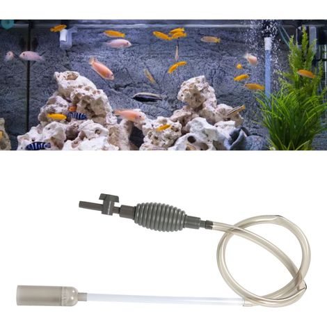 Pompe à Eau pour Aquarium, Nettoyage du Gravier, Siphon de Vidange Manuelle, Durable avec Poche d'Air Épaissie, 1.7m - AUTRES (1/5)