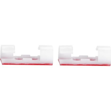 20 attaches-fils autocollantes pour câbles, clips de bureau organisateur (blanc)