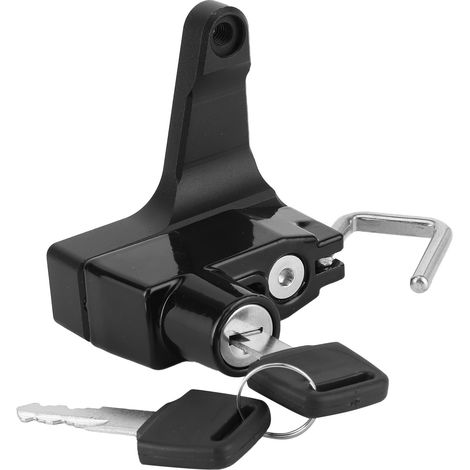 Verrou antivol moto métal pour casque avec 2 clés, compatible Ducati Monster 696/796/1100 (1/5)