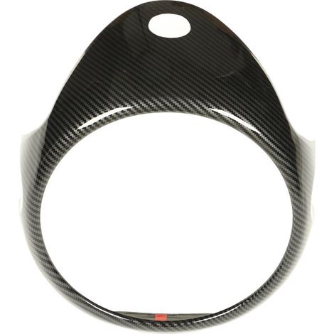 Couvercle de compteur de vitesse de Console centrale en plastique ABS couleur Fiber de carbone pour Cooper R54 R55 R56 (1/5)
