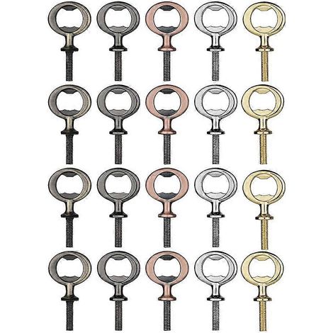 20 pièces métal bière ouvre bouteille plat ouvre bouteille inserts kit Threaded bière ouvre bouteille bricolage Projects (1/5)