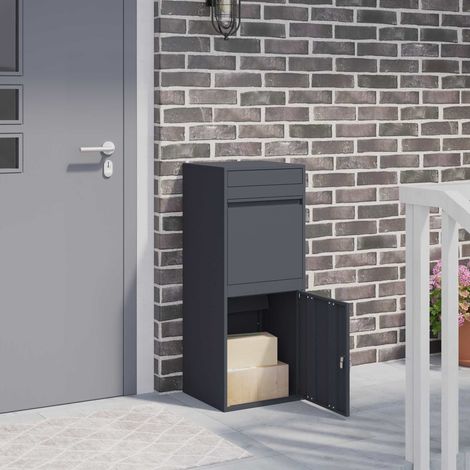 Teenpull – Paketdrop-Box mit Speicher Anthrazit 47,5 x 38 x 59 cm Stahl (1/5)