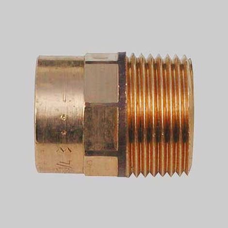 "NIPLES BRONZO FILETTATO MASCHIO A SALDARE FEMMINA - 42 x 1""1/4"