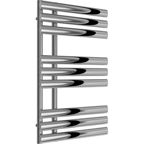 Reina Chisa Designer Heated Towel Rail 820mm H x 500mm W Chrome (1/4)