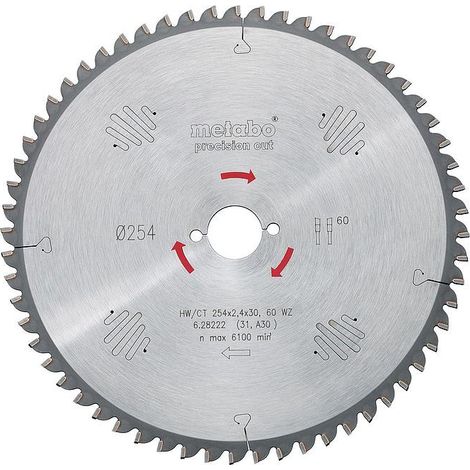 Metabo - Disco de sierra para madera, 305x30 mm, 48 dientes 628227000