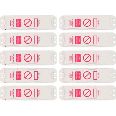 Support de statut d'échafaudage en plastique, 10 pièces, pour les étiquettes d'inspection de sécurité, ne pas utiliser de supports d'étiquettes d'échafaudage (1/5)