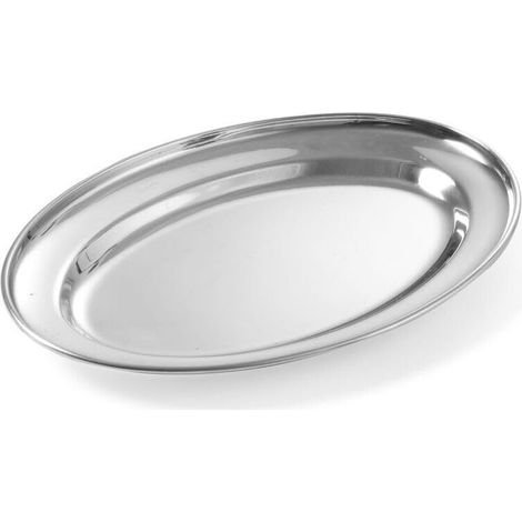 Plat de service ovale multifonctionnel, dimensions : 350 x 220 x 28 mm (hauteur)