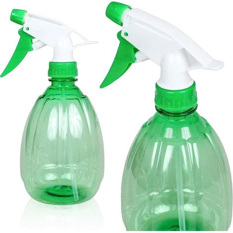 Flacons Pulvérisateur En Plastique Vaporisateur Vide 500Ml Pour Nettoyage Intérieur Ou Extérieur - 2 Pcs Vert (1/5)