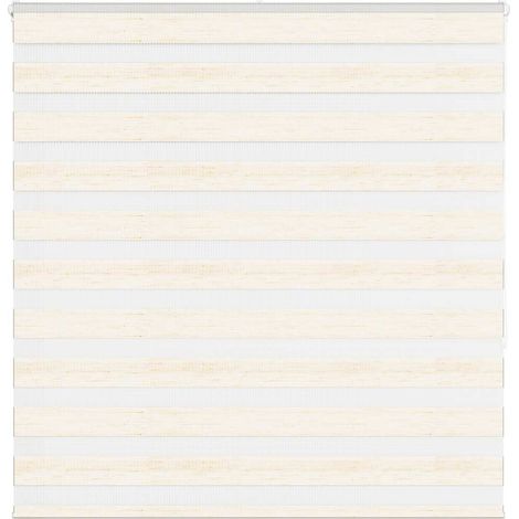 Doppelrollo Marmorbeige 145x150cm Stoffbreite 140,9 cm Polyester vidaXL (1/5)
