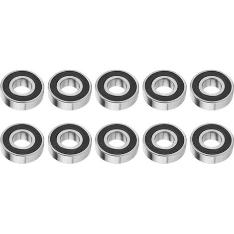 Enowelir 10pcs 6204-2RS Roulements à Billes, Joint Double Face à Grande Vitesse Roulement à Billes Rainure Profonde Roulement à Billes Rainuré Profond Double Scellé 17x47x14mm (1/5)