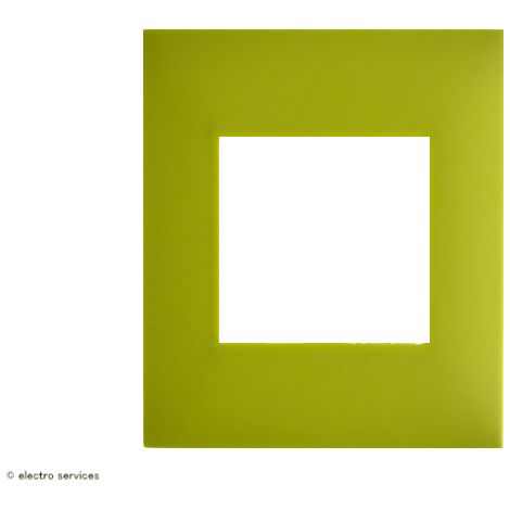 Plaque 1 poste Espace Evolution Arnould Finition: Vert