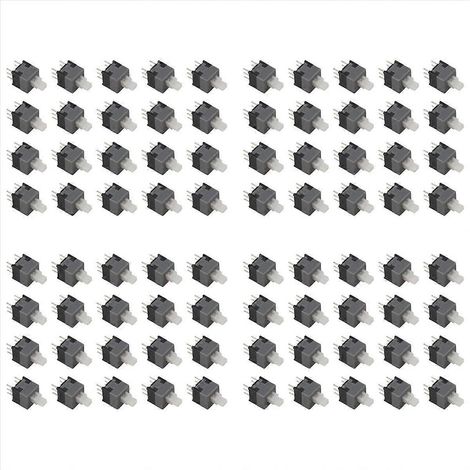 Bouton-poussoir tactile DPDT à verrouillage 6 broches (lot de 20) (1/5)