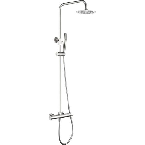 Conjunto ducha monomando telescópico 20 cm acero inox S304 antical
