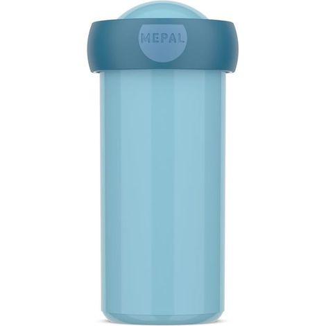 Mepal - Bicchiere per la Scuola Campus - Tazza per Bevande - Tazza per la Scuola Ermetica per Bambini - Senza BPA e Lavabile in Lavastoviglie - 300 ml - Cool blue (1/4)