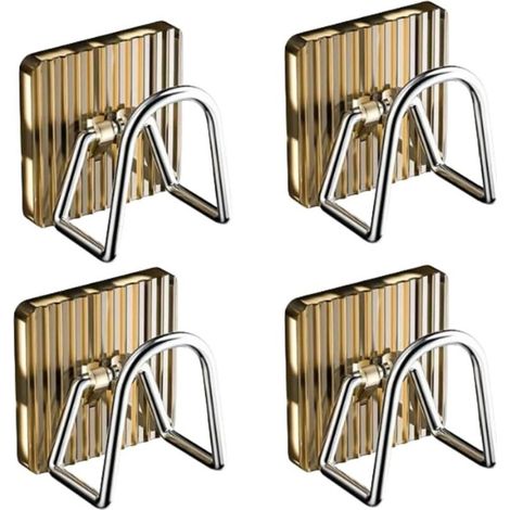 Sollbry 4 Pièces Porte Éponge Évier Autocollant Range Eponge Cuisine Evier en Acier Inox Support Eponge Rangement Eponge Evier Organisateur Eponge Cuisine pour Organisation de Cuisine Salle de Bain