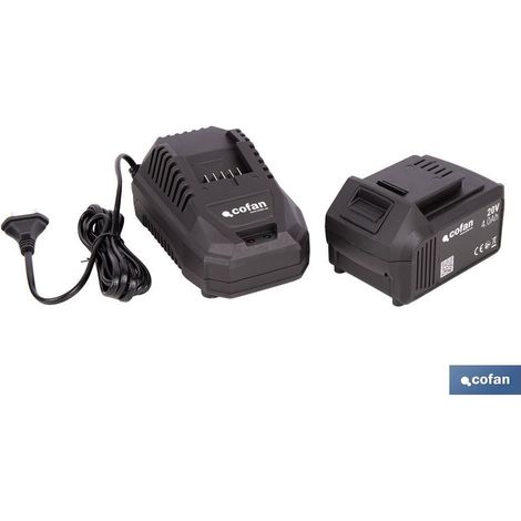 Pack cargador 20 V 4.5 A y batería Li-ion 20 V 4.0 Ah (1/4)