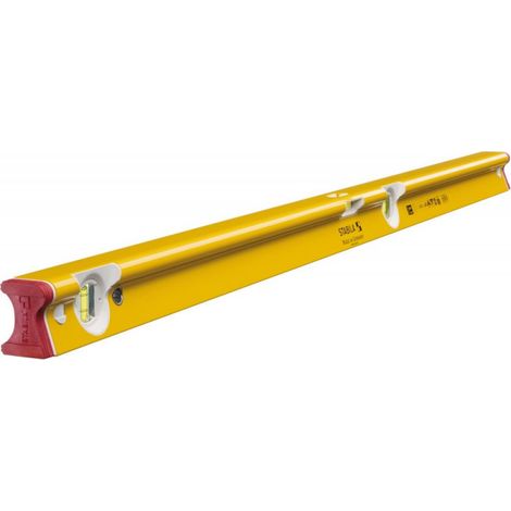 Stabila Wasserwaage Type R 300, Alu R-Profil, stoßdämpfende Endkappen, 61-244 cm, Ausführung: 122 cm