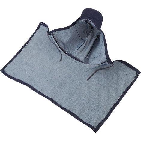 Comfortable and Breathable Unisex Denim Protective Hood, Windproof, Suitable for Sandblasting and Woodworking, Integrated Visor (1/5)