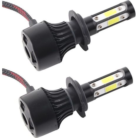LED bulb parts X7-COB 6500K H7 for car lights, ABS aluminum light, (1/4)