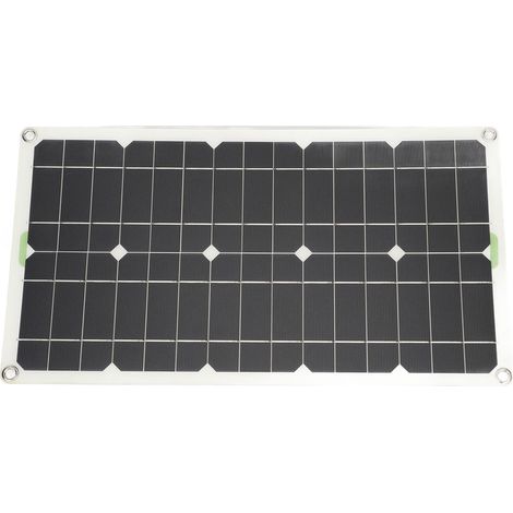 Kit de chargeur solaire portable flexible en silicium monocristallin de 100 W avec panneau solaire, adapté aux voitures, aux bateaux et au camping (1/5)