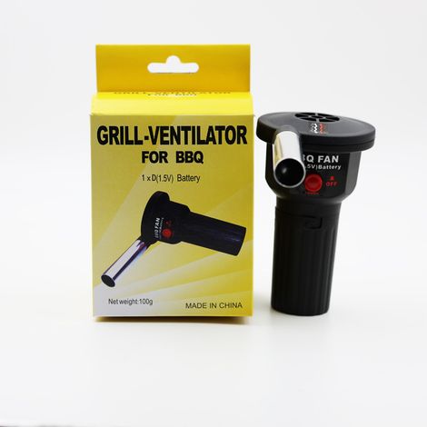 Ventilateur de camping électrique portable – Allume-feu de barbecue extérieur pour charbon de bois et feu de camp-AquaForge