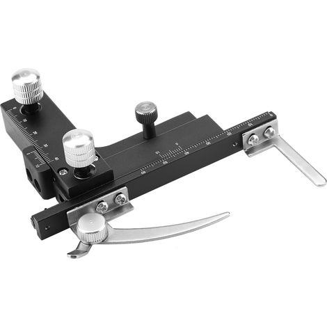 Accessoires pour microscope : jauge d’épaisseur mobile, règle, platine mécanique (platine mobile XY avec échelle) (1/5)
