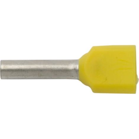 Terminale a ghiera isolato HI 2X1/10 giallo E08KH-02020101001 (500 pz.)