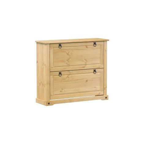Armoire à chaussures Corona 99x32x85 bois de pin massif (1/5)