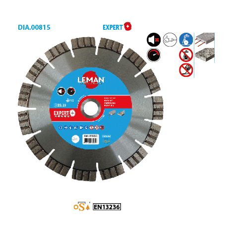 Disque diamant segment turbo soudé lazer béton armé Ø230x22,23 (1/2)