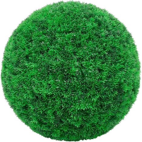 Boules de buis artificielles avec lumières LED 2 pcs vert 27 cm CFW400426 (1/5)