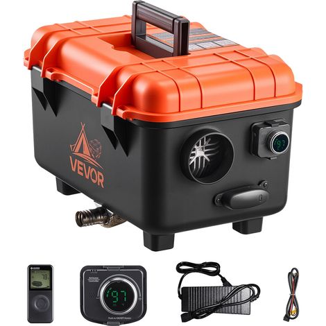 Chauffage Diesel 5-8KW DC 12 V/24 V, Réchauffeur d'Air Diesel pour Stationnement, Tout-en-Un Portable, avec Télécommande et Écran LCD, Réservoir de 4 L, Camion Camping-car Fourgonnettes (1/5)