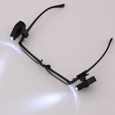 Lankater 2pcs Clip Cap Lampe LED Clip-on pour Lunettes de Lecture (1/5)