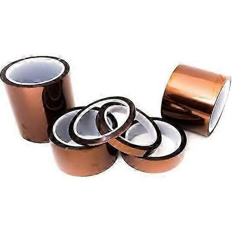Ruban polyimide 1,5 pouce résistant à la chaleur 36 yards ambré pour masquage de circuits imprimés RN (1/5)
